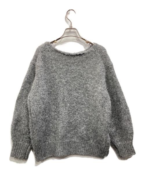 stola.（ストラ）stola. (ストラ) ヘアリースパンコールニットチュニック グレー サイズ:Freeの古着・服飾アイテム