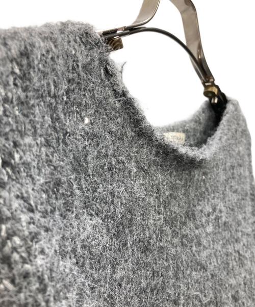 stola.（ストラ）stola. (ストラ) ヘアリースパンコールニットチュニック グレー サイズ:Freeの古着・服飾アイテム