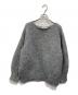 stola.（ストラ）の古着「ヘアリースパンコールニットチュニック」｜グレー