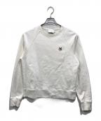maison kitsuneメゾンキツネ）の古着「FOX HEAD PATCH スウェットシャツ」｜ホワイト