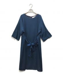 自由区（ジユウク）の古着「ブラウスワンピース」｜ブルー