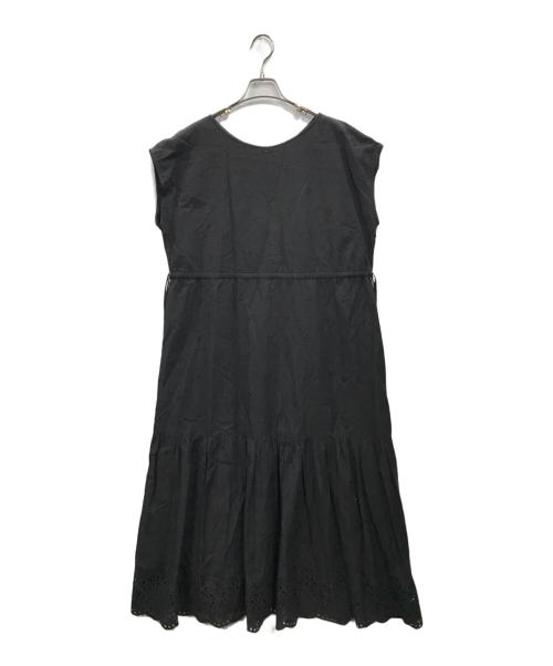 SLOW（スロウ）SLOW (スロウ) エンブロイダリーレース ワンピース ブラック サイズ:44の古着・服飾アイテム