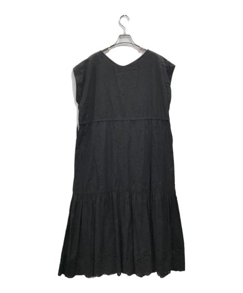 SLOW（スロウ）SLOW (スロウ) エンブロイダリーレース ワンピース ブラック サイズ:44の古着・服飾アイテム