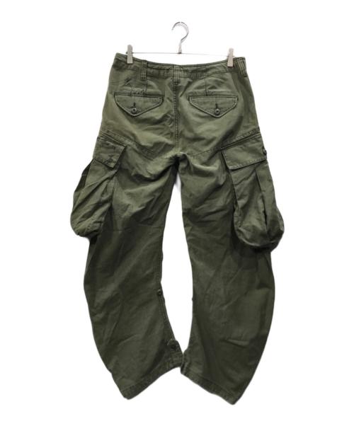 REMI RELIEF（レミレリーフ）REMI RELIEF (レミレリーフ) 落書きカーゴパンツ カーキ サイズ:Lの古着・服飾アイテム