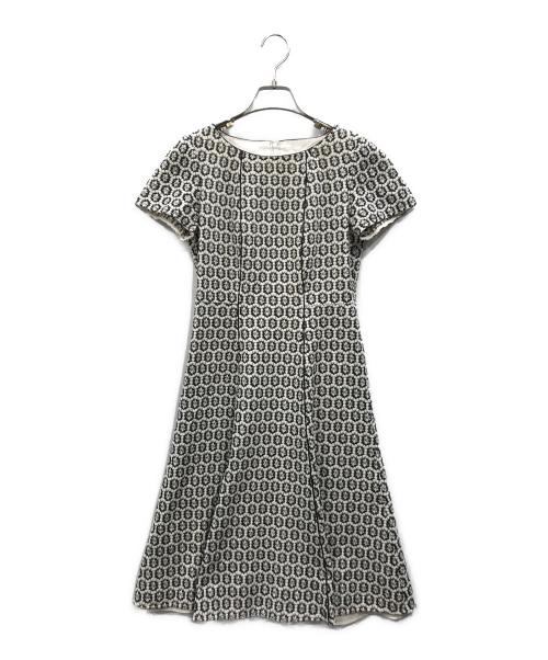 ANAYI（アナイ）ANAYI (アナイ) 総柄ワンピース ホワイト サイズ:36の古着・服飾アイテム