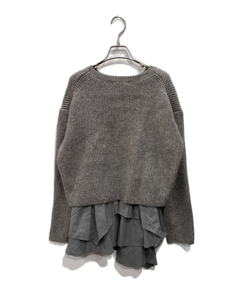 CADUNE（カデュネ）CADUNE (カデュネ) フレアSETニット グレー サイズ:38の古着・服飾アイテム
