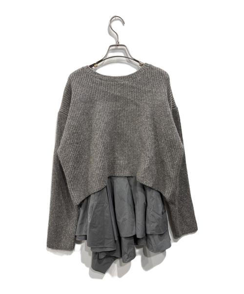 CADUNE（カデュネ）CADUNE (カデュネ) フレアSETニット グレー サイズ:38の古着・服飾アイテム