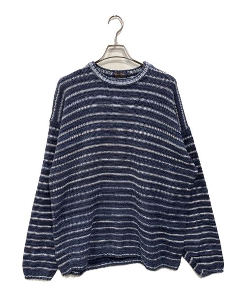 BROOKS BROTHERS（ブルックスブラザーズ）BROOKS BROTHERS (ブルックスブラザーズ) ボーダーニット ネイビー サイズ:Lの古着・服飾アイテム