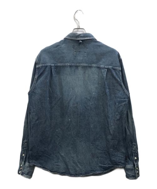 NEIGHBORHOOD（ネイバーフッド）NEIGHBORHOOD (ネイバーフッド) SAVAGE.WESTERN/C-SHIRT.LS ブルー サイズ:XLの古着・服飾アイテム