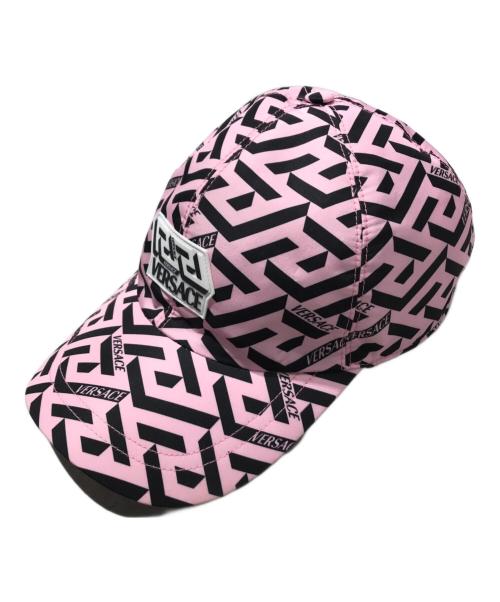 VERSACE（ヴェルサーチェ）VERSACE (ヴェルサーチェ) ベースボールキャップ ピンクの古着・服飾アイテム