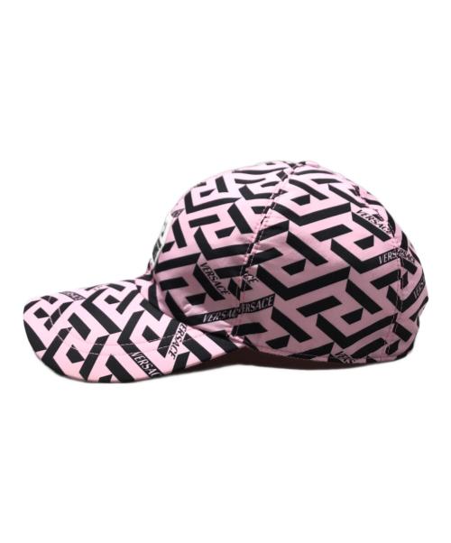 VERSACE（ヴェルサーチェ）VERSACE (ヴェルサーチェ) ベースボールキャップ ピンクの古着・服飾アイテム