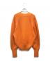 CABAN (キャバン) コットンカシミヤローゲージVネックカーディガン オレンジ サイズ:F：11000円