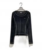 DIESELディーゼル）の古着「ベロアカットソー」｜ブラック