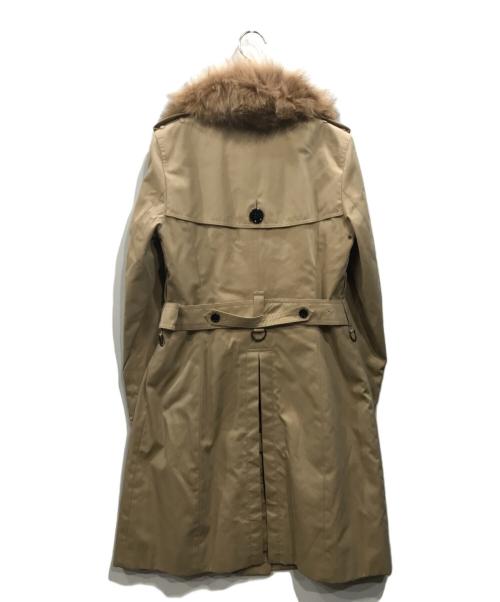 BURBERRY LONDON（バーバリーロンドン）BURBERRY LONDON (バーバリーロンドン) フォックスファー付3WAYトレンチコート ベージュ サイズ:38の古着・服飾アイテム