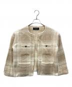 john braniganジョンブラニガン）の古着「銀釦ツイードジャケット」｜ベージュ
