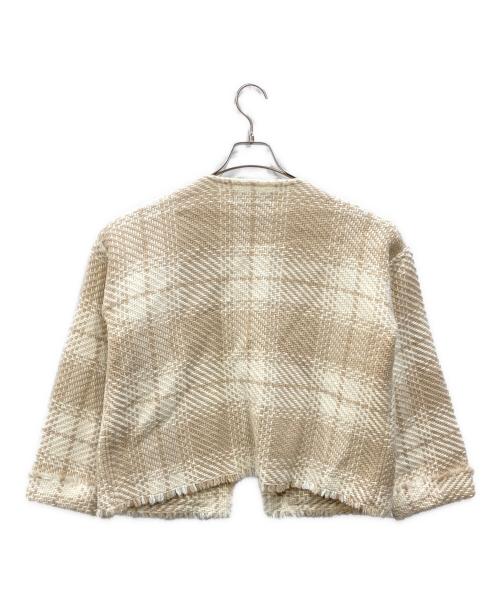 john branigan（ジョンブラニガン）john branigan (ジョンブラニガン) 銀釦ツイードジャケット ベージュ サイズ:Freeの古着・服飾アイテム