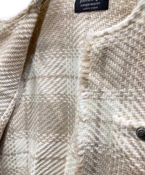 john branigan（ジョンブラニガン）john branigan (ジョンブラニガン) 銀釦ツイードジャケット ベージュ サイズ:Freeの古着・服飾アイテム