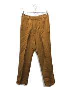MM6 Maison Margielaエムエムシックスメゾンマルジェラ）の古着「リネン混パンツ」｜ブラウン