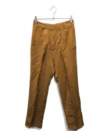 MM6 Maison Margiela（エムエムシックスメゾンマルジェラ）の古着「リネン混パンツ」｜ブラウン