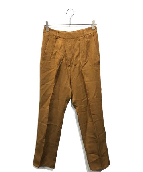MM6 Maison Margiela（エムエムシックスメゾンマルジェラ）MM6 Maison Margiela (エムエムシックス メゾンマルジェラ) リネン混パンツ ブラウン サイズ:40の古着・服飾アイテム