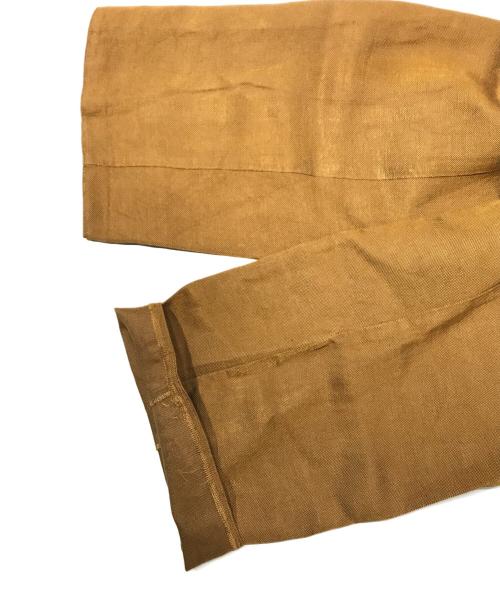 MM6 Maison Margiela（エムエムシックスメゾンマルジェラ）MM6 Maison Margiela (エムエムシックス メゾンマルジェラ) リネン混パンツ ブラウン サイズ:40の古着・服飾アイテム