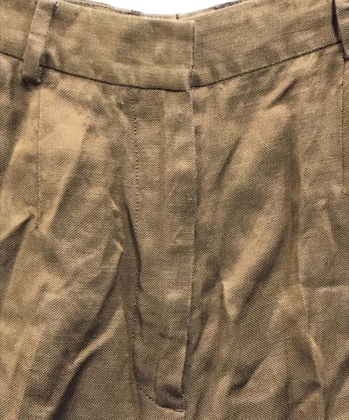 MM6 Maison Margiela（エムエムシックスメゾンマルジェラ）MM6 Maison Margiela (エムエムシックス メゾンマルジェラ) リネン混パンツ ブラウン サイズ:40の古着・服飾アイテム