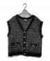 KUMIKYOKU（クミキョク）の古着「フリンジニット ベスト」｜ブラック