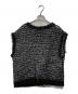 KUMIKYOKU (クミキョク) フリンジニット ベスト ブラック サイズ:XXL：5000円