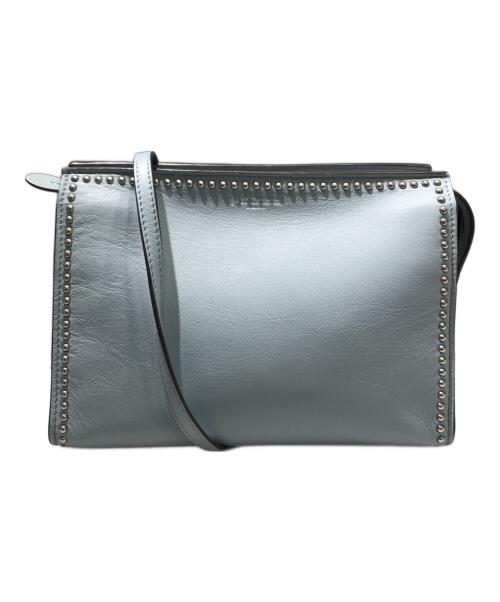 J&M DAVIDSON（ジェイ＆エム デヴィッドソン）J&M DAVIDSON (ジェイ＆エム デヴィッドソン) スタッズショルダーバッグ ブルーの古着・服飾アイテム