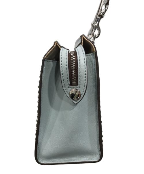 J&M DAVIDSON（ジェイ＆エム デヴィッドソン）J&M DAVIDSON (ジェイ＆エム デヴィッドソン) スタッズショルダーバッグ ブルーの古着・服飾アイテム