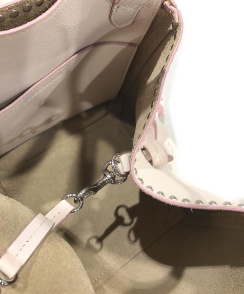 J&M DAVIDSON（ジェイ＆エム デヴィッドソン）J&M DAVIDSON (ジェイ＆エム デヴィッドソン) BELLE MINI WITH STUDS Bag ピンクの古着・服飾アイテム