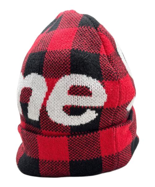 SUPREME（シュプリーム）Supreme (シュプリーム) ニット帽 レッドの古着・服飾アイテム