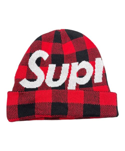 SUPREME（シュプリーム）Supreme (シュプリーム) ニット帽 レッドの古着・服飾アイテム