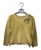 ANAYIアナイ）の古着「フラワービジューニット」｜イエロー