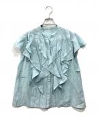ANAYIアナイ）の古着「フリルブラウス」｜ブルー