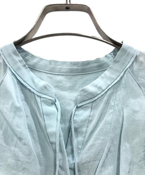 ANAYI（アナイ）ANAYI (アナイ) フリルブラウス ブルー サイズ:38の古着・服飾アイテム