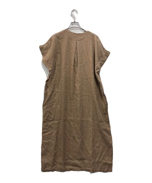 Spick and Span（スピック＆スパン）Spick and Span (スピックアンドスパン) リネンカフタンドレス ブラウン サイズ:38の古着・服飾アイテム