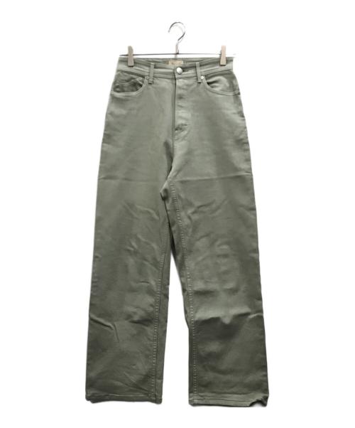 YANUK（ヤヌーク）YANUK (ヤヌーク) LEAストレートデニムパンツ グリーン サイズ:25の古着・服飾アイテム