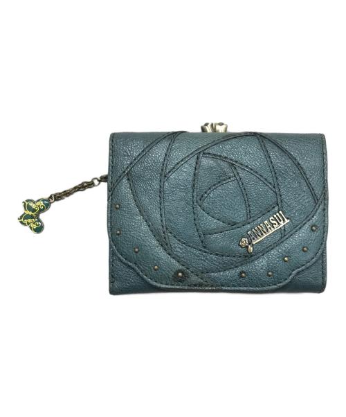 ANNA SUI（アナスイ）ANNA SUI (アナスイ) 3つ折り財布 グリーンの古着・服飾アイテム
