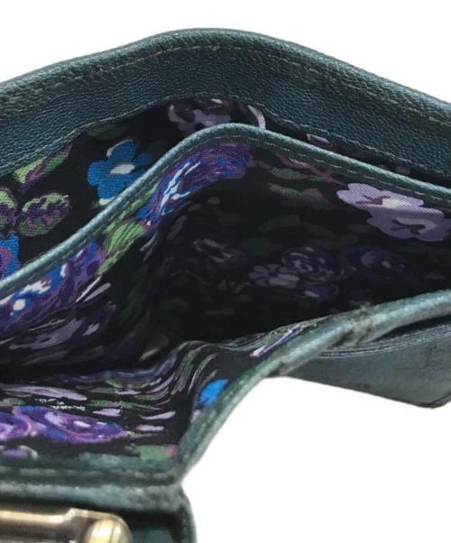 ANNA SUI（アナスイ）ANNA SUI (アナスイ) 3つ折り財布 グリーンの古着・服飾アイテム