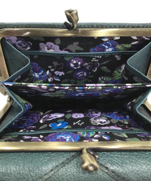 ANNA SUI（アナスイ）ANNA SUI (アナスイ) 3つ折り財布 グリーンの古着・服飾アイテム