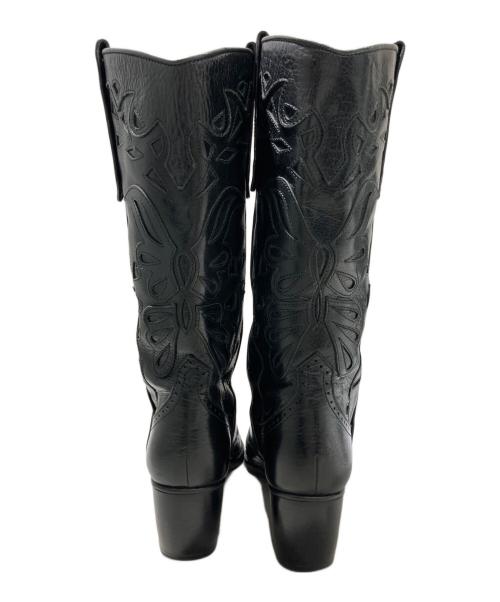 L'EQUIPE（レキップ）L'EQUIPE (レキップ) ウェスタンブーツ ブラック サイズ:24cmの古着・服飾アイテム