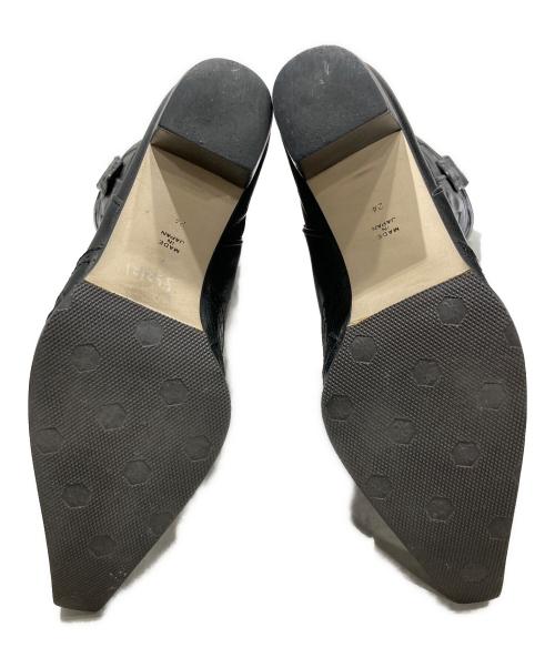 L'EQUIPE（レキップ）L'EQUIPE (レキップ) ウェスタンブーツ ブラック サイズ:24cmの古着・服飾アイテム