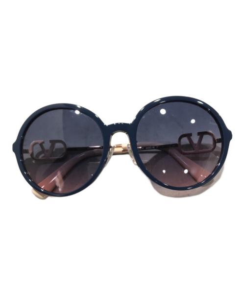 VALENTINO（ヴァレンティノ）VALENTINO (ヴァレンティノ) サングラス ネイビー×ピンクベージュ サイズ:57□19 140の古着・服飾アイテム