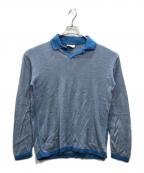 45rpm45アールピーエム）の古着「超ガーゼボーダーの908プル」｜ブルー