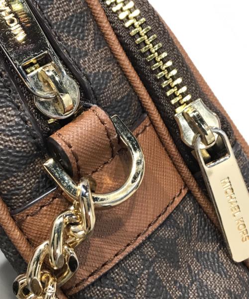 MICHAEL KORS（マイケル・コース）MICHAEL KORS (マイケルコース) シグネチャーミニショルダーバッグ ブラウンの古着・服飾アイテム