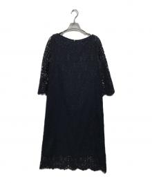 Spick and Span Noble（スピックアンドスパンノーブル）の古着「レースワンピース」｜ネイビー