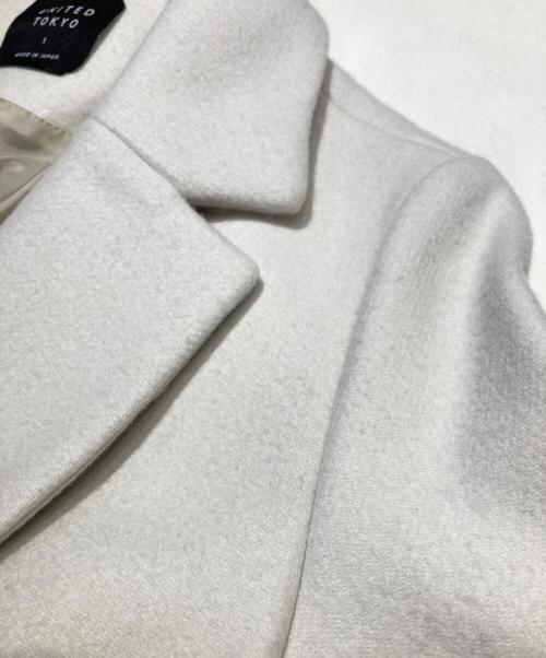 UNITED TOKYO（ユナイテッドトーキョー）UNITED TOKYO (ユナイテッドトーキョー) Super140カシミヤ混チェスターコート アイボリー サイズ:1の古着・服飾アイテム