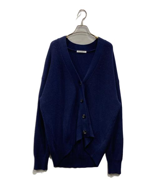 BEAUTY&YOUTH（ビューティーアンドユース）BEAUTY&YOUTH (ビューティーアンドユース) オーバーVネック畦ニットカーディガン ネイビー サイズ:表記なしの古着・服飾アイテム