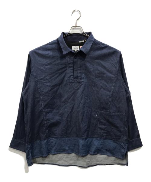 LEVI'S（リーバイス）LEVI'S (リーバイス) WHITE MOUNTAINEERING (ホワイトマウンテ二アニング) プルオーバーシャツ インディゴ サイズ:XLの古着・服飾アイテム